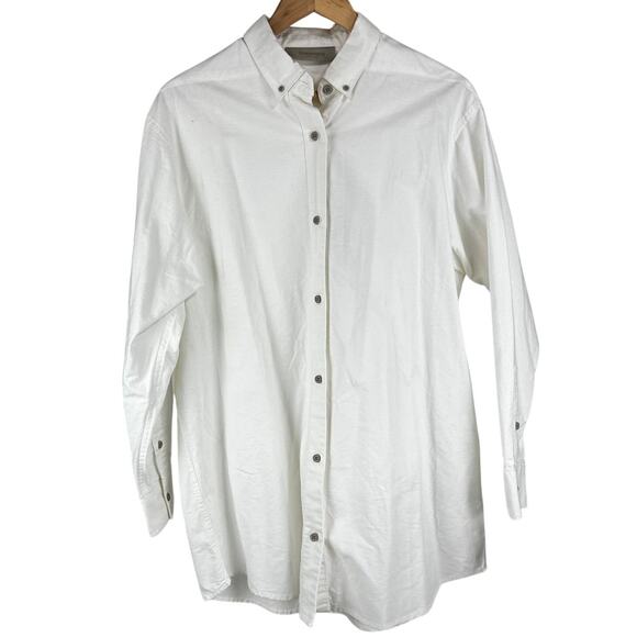 Essentials Fear of God Women's Cotton Button Down Long Sleeve Size X-Small NWT - Picture 1 of 9